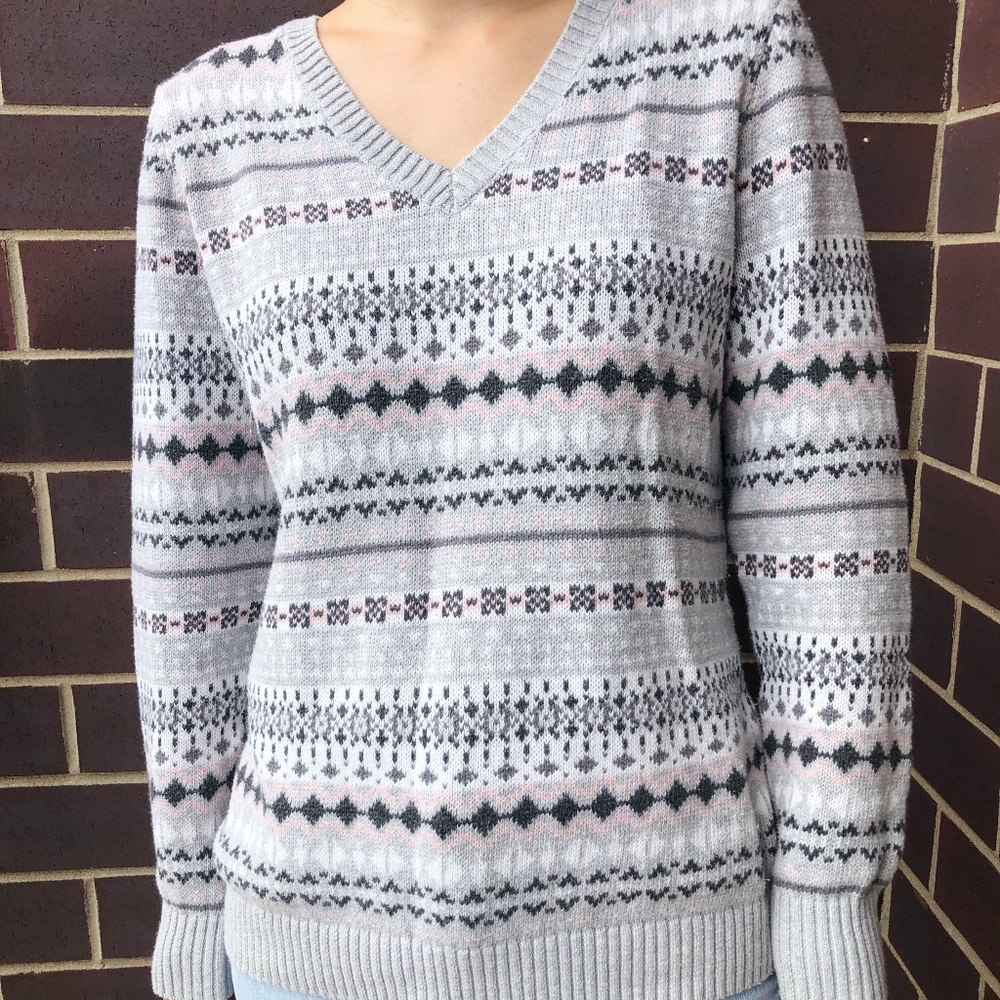 Boho Cozy Casual Stripes Sweater Pullover